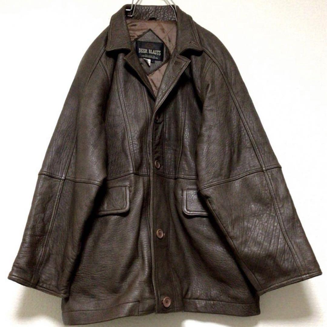 美品!M相当☆グッチ レザージャケット 鹿革 ライダース
