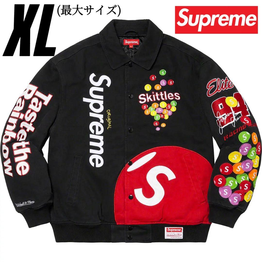 XL】Supreme × Skittles Varcity Jacket 黒