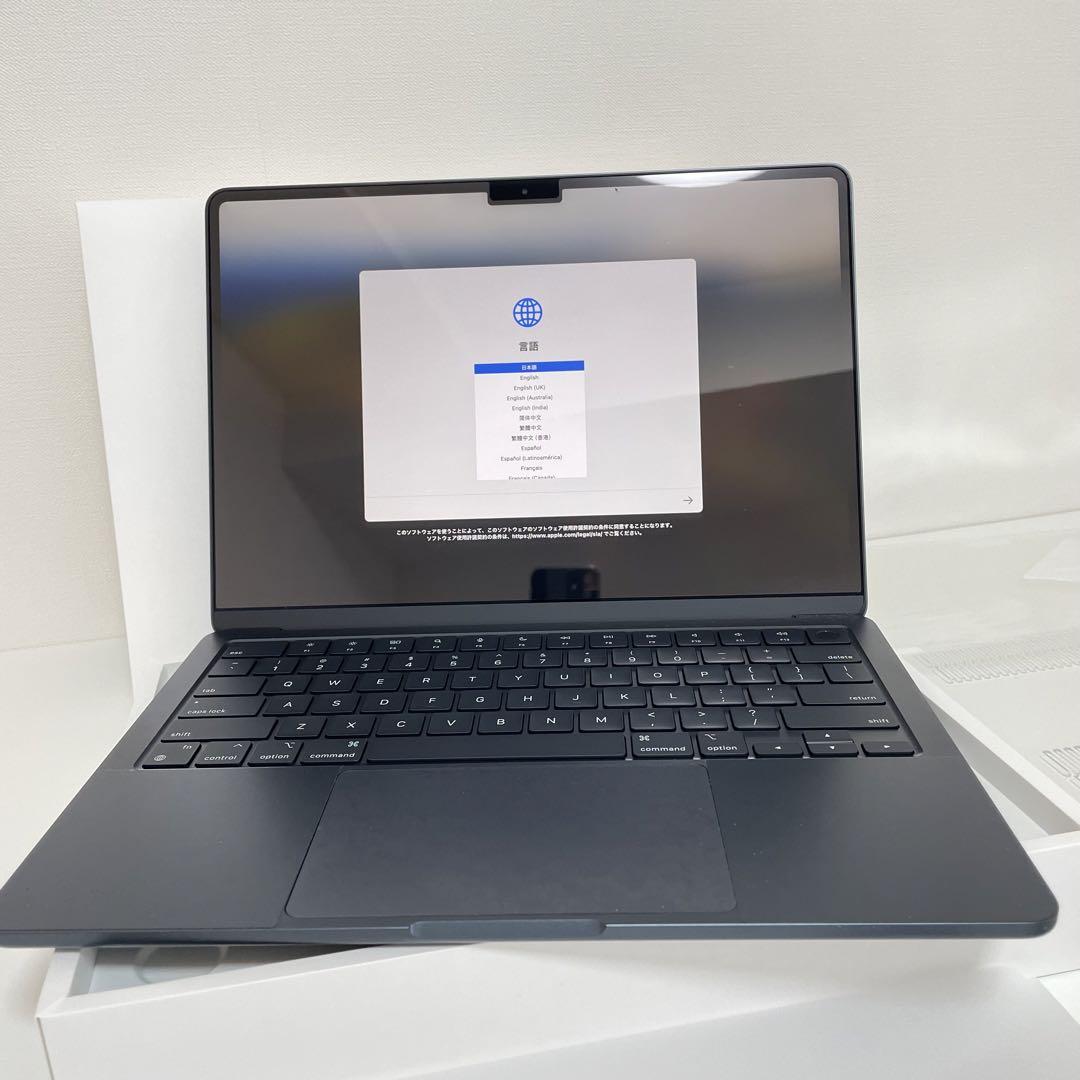 M2 MacBook Air 8GB/256GB ミッドナイト USキーボード MacBook Air M2 2022 8GB 256GB USキーボード