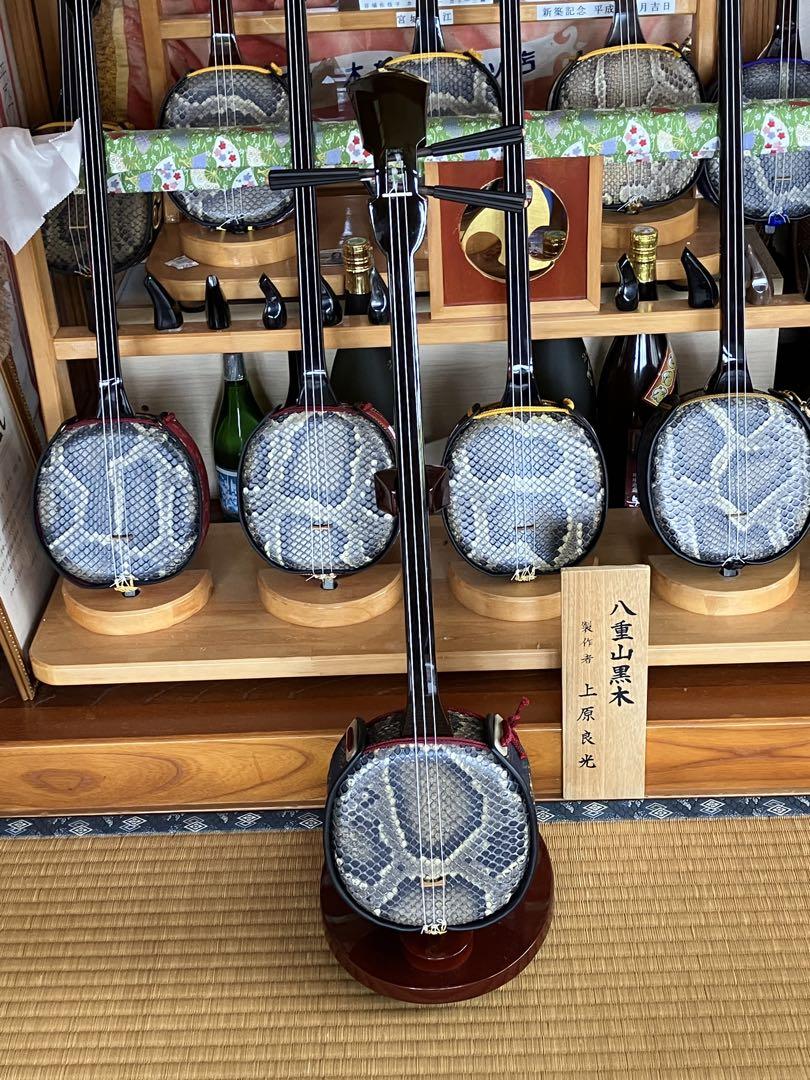 沖縄三線最高峰八重山黒木真壁型鶉目スンチ塗期間限定出品