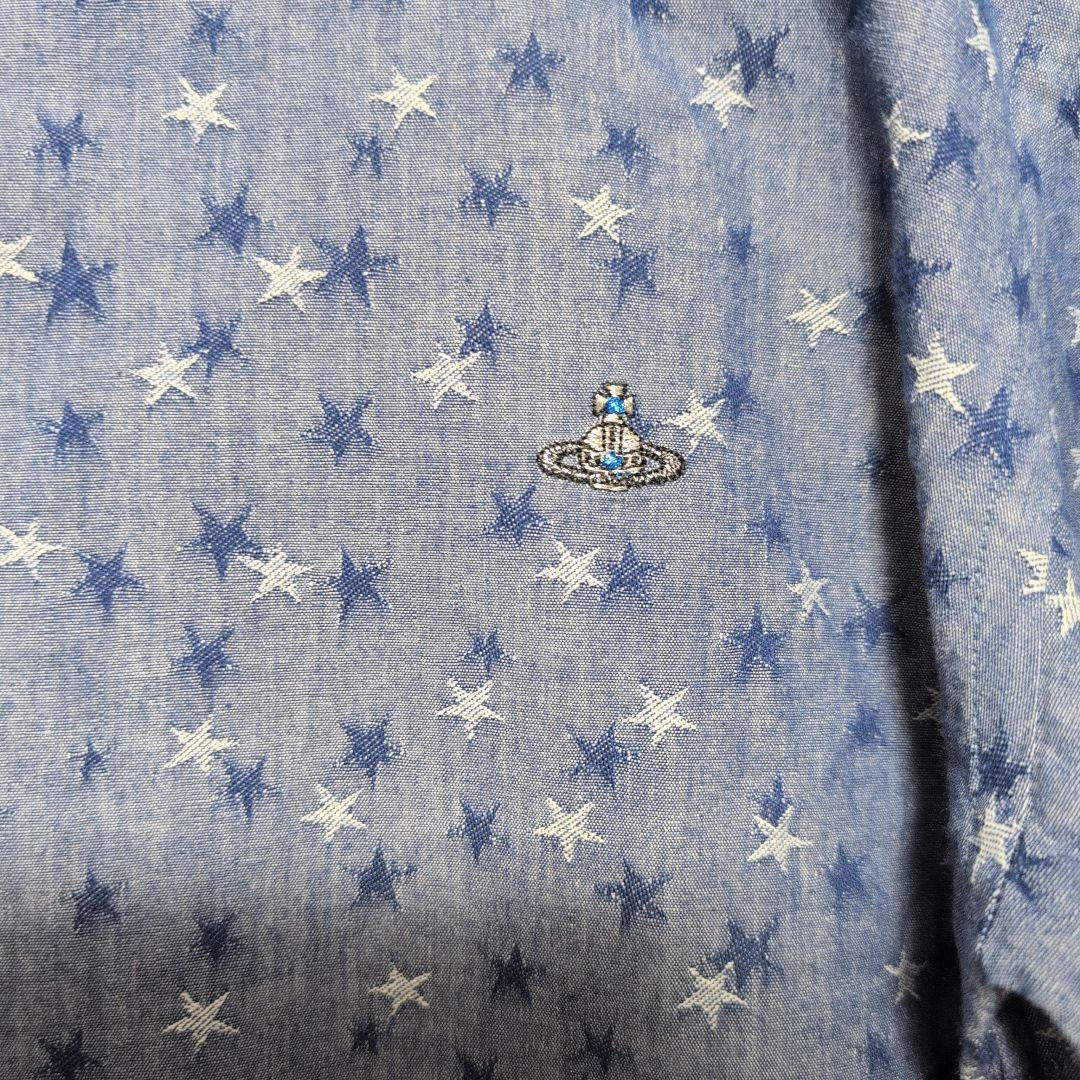 Vivienne Westwood メンズ 長袖 シャツ 総柄 星 スター