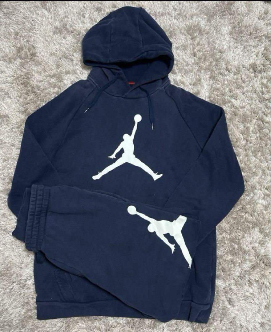 NIKE Jordan ネイビー パーカー スウェットパンツ セットアップ