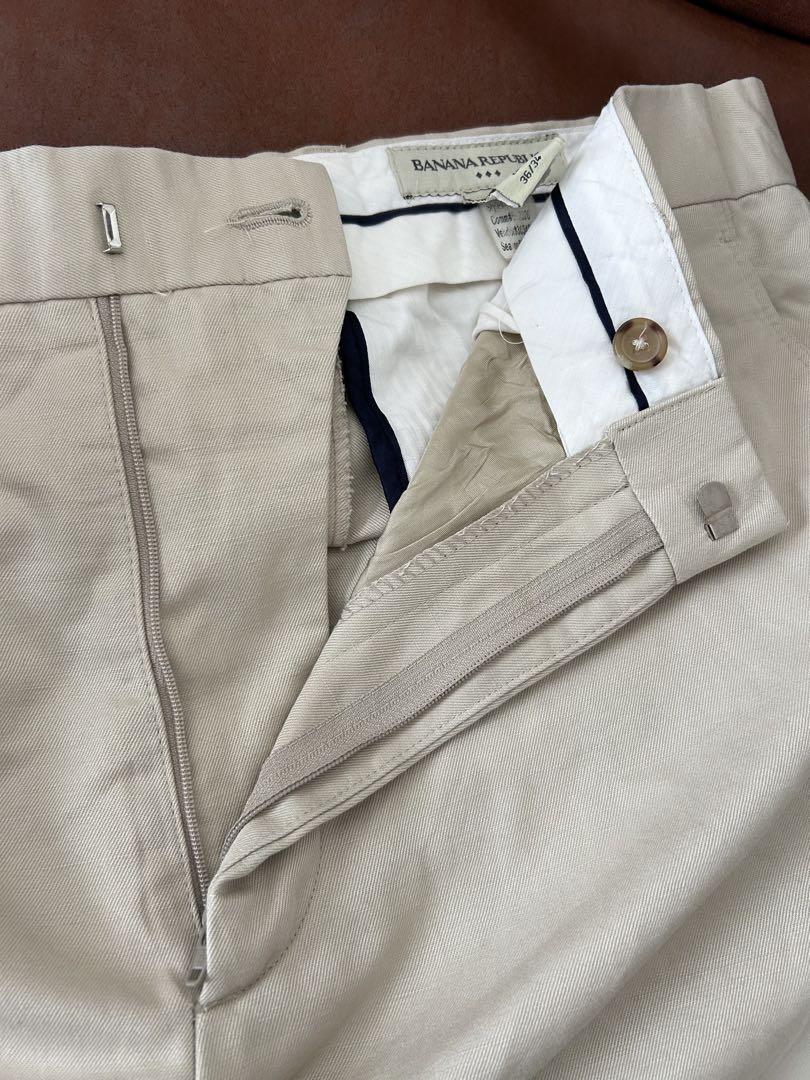 90's BANANA REPUBLIC コットンリネン チノパン　ストレート