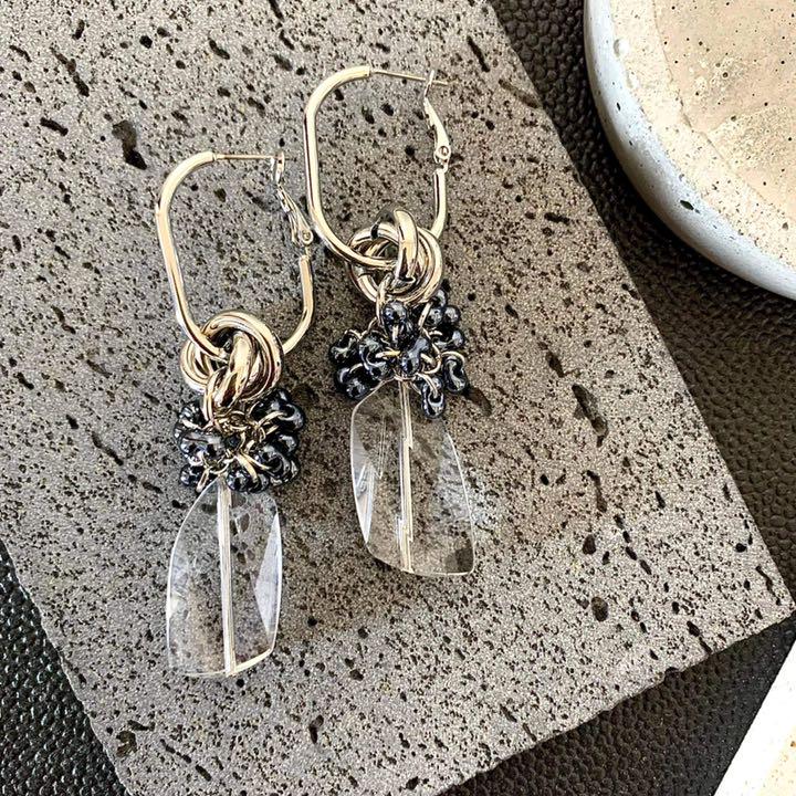 大ぶりピアス♥︎シルバー　ピアス　ハンドメイドピアス