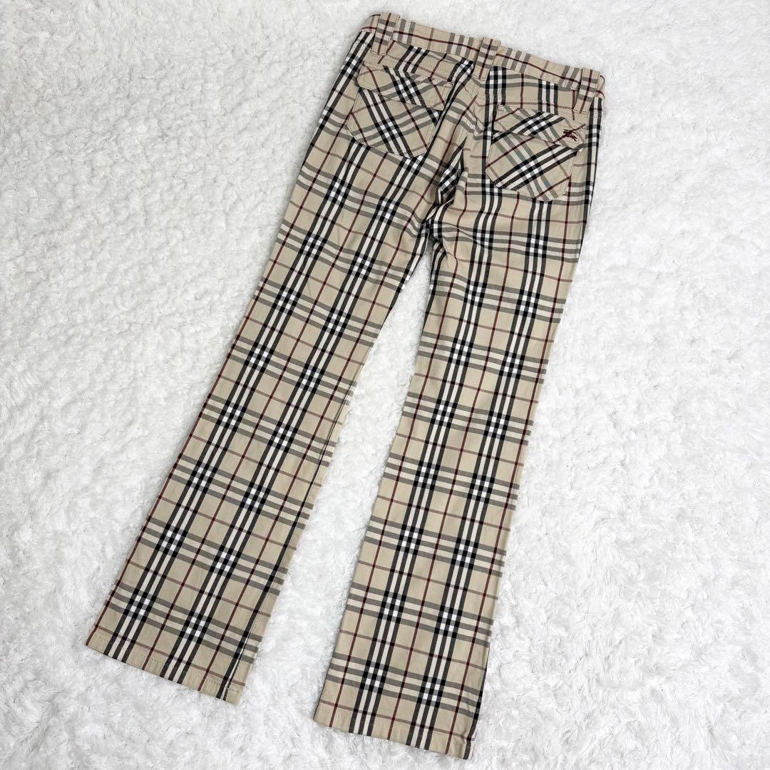 【美品】バーバリーブルーレーベル ノバチェック パンツ チェック柄