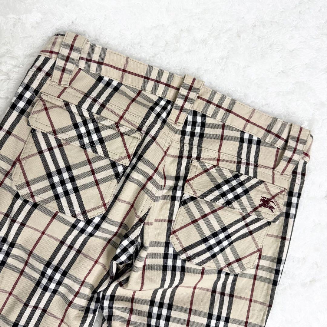 【美品】バーバリーブルーレーベル ノバチェック パンツ チェック柄
