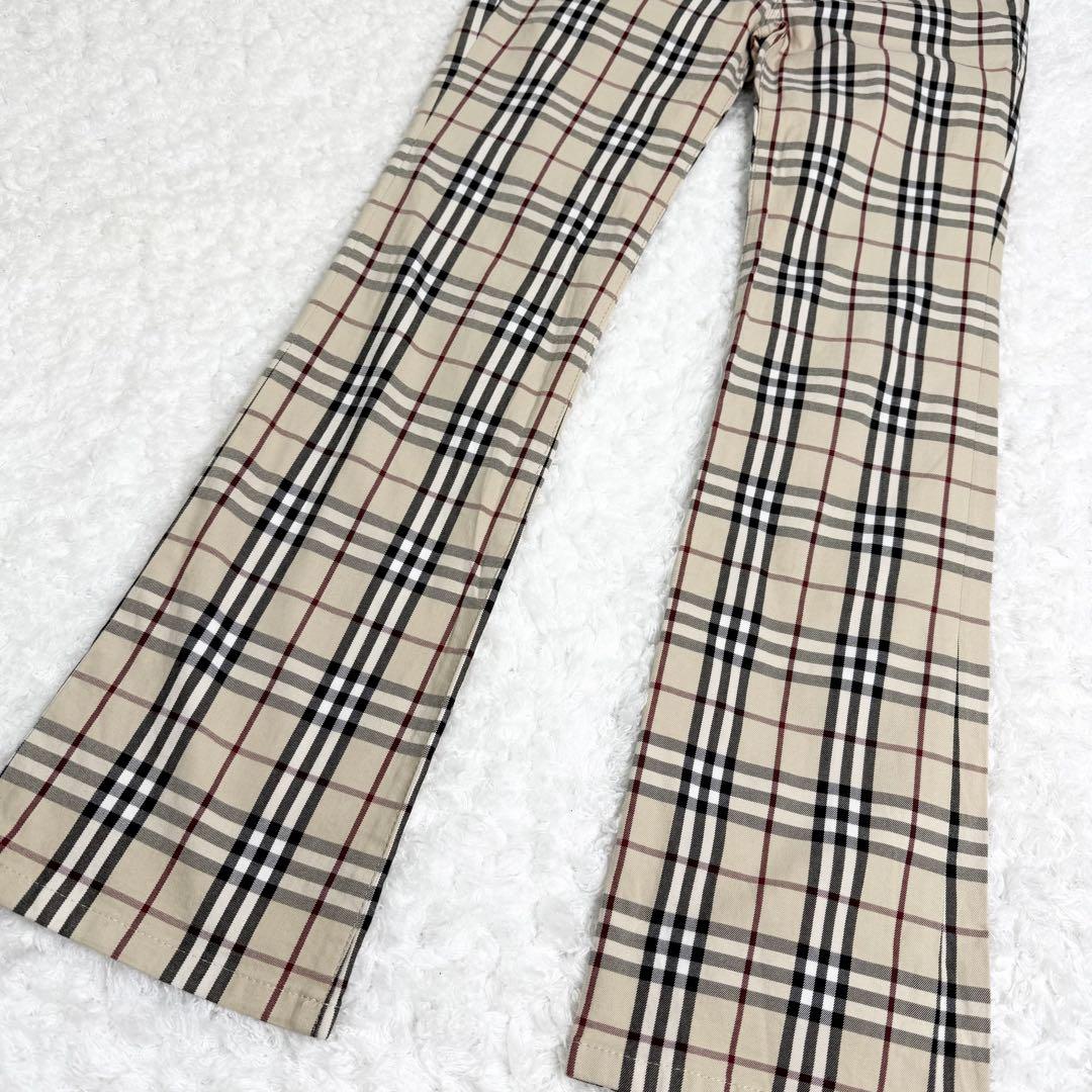 【美品】バーバリーブルーレーベル ノバチェック パンツ チェック柄