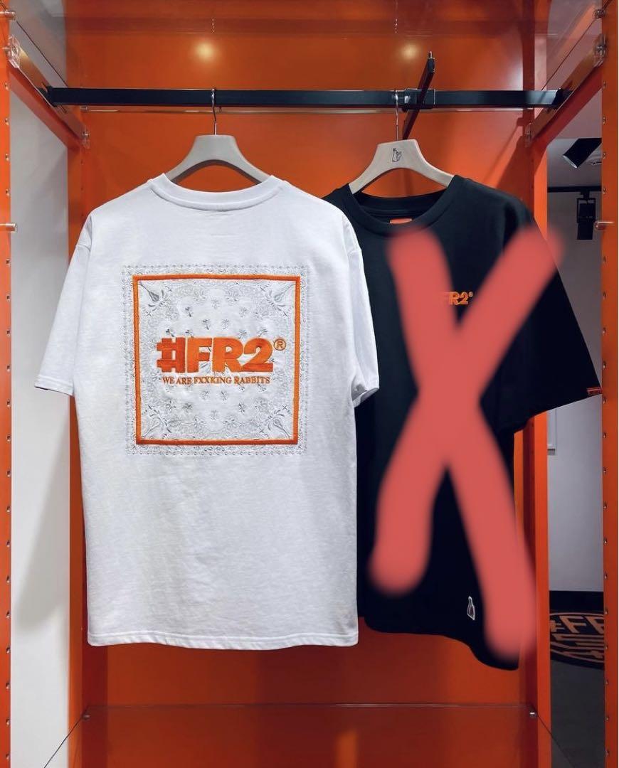 【超お買い得！】 FR2 柳 石川 オレンジ 完売品 新品未使用 刺繍デザインTシャツ トップス
