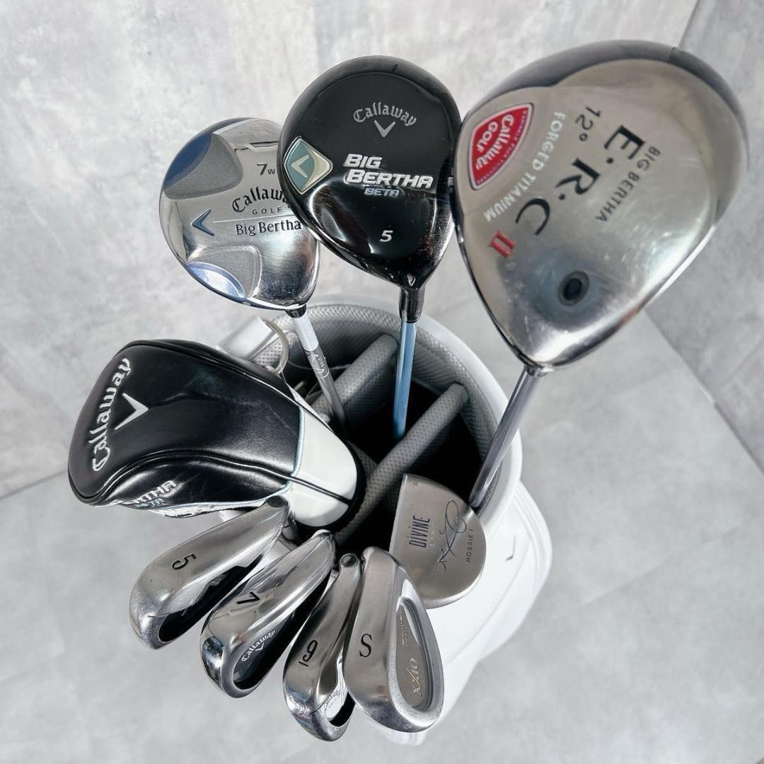W629 Callaway レディース ゴルフ クラブ ハーフセット 10点 白