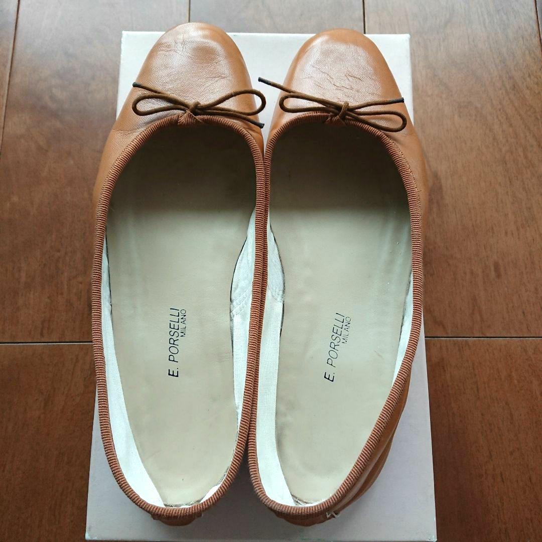 ポルセリ ダークキャメル 39サイズ 新品Porselli