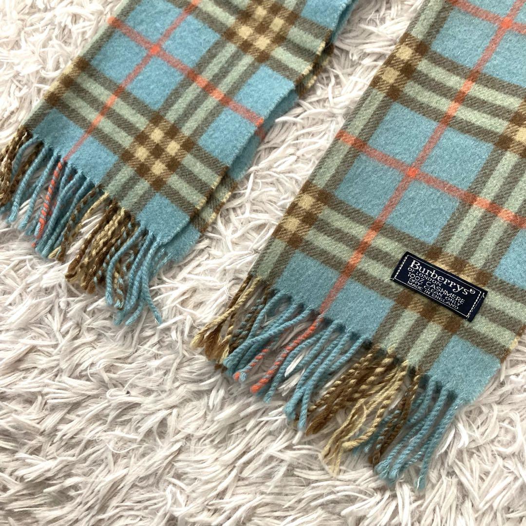 【希少カラー】Burberrys　カシミヤ100％ ノバチェック柄 マフラー