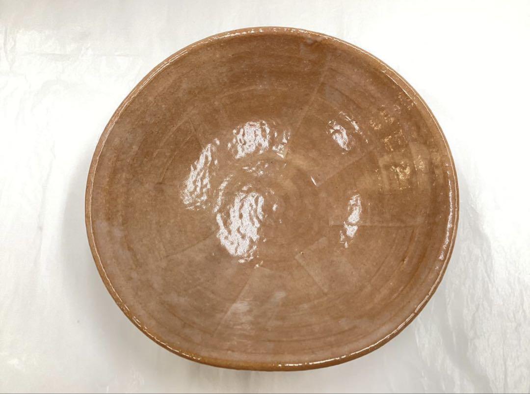 茶道具 古物品 菓子鉢 菓子器 編笠 萩焼 金子信彦作
