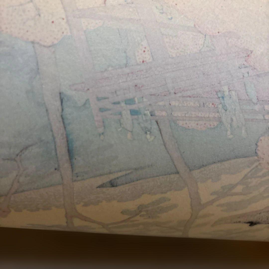 安藤　歌川広重　上野清水堂　木版画