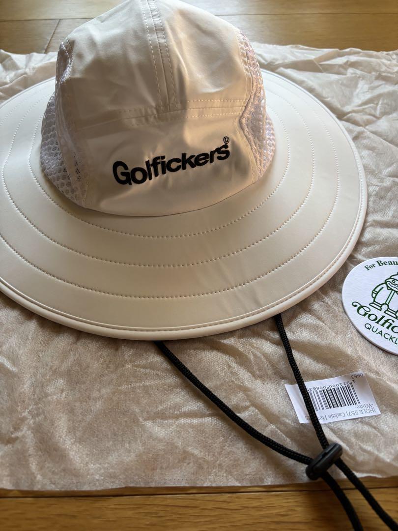 新品未使用／完売品　ゴルフィッカーズキャディハット golfickers キャディハット ホワイト ゴルフィッカーズ 帽子