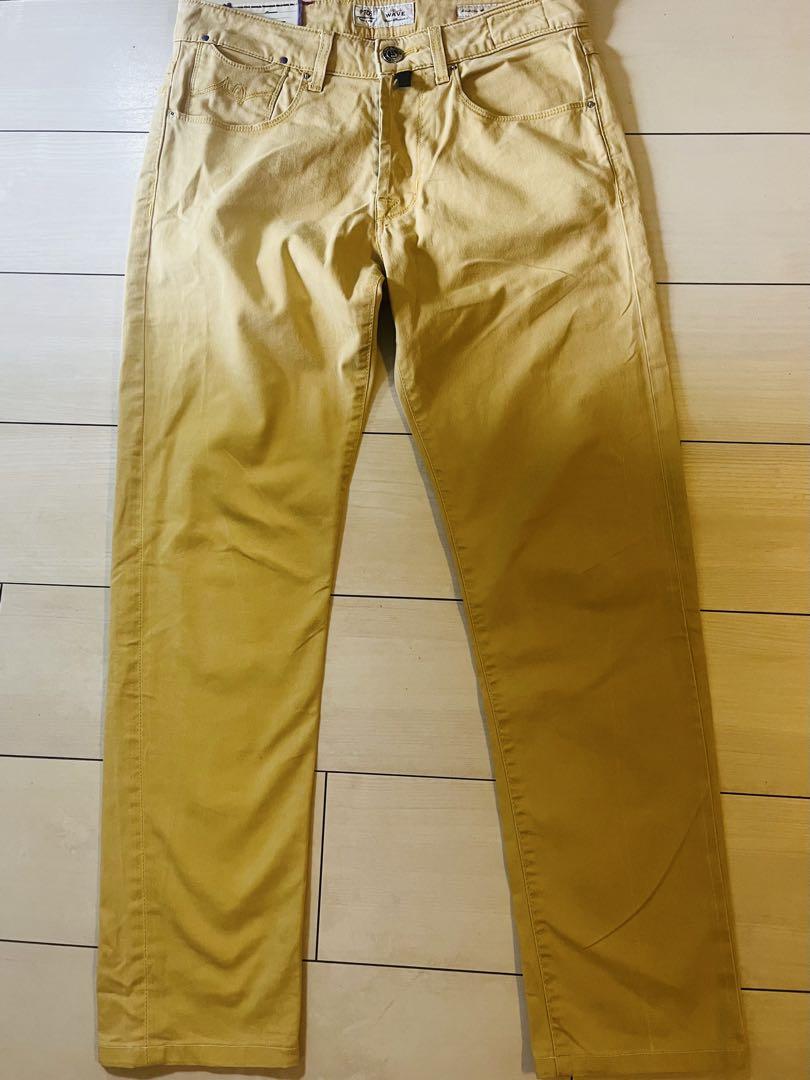 【中古品】PT05 コットンストレッチ　カラーデニム　ライトマスタード