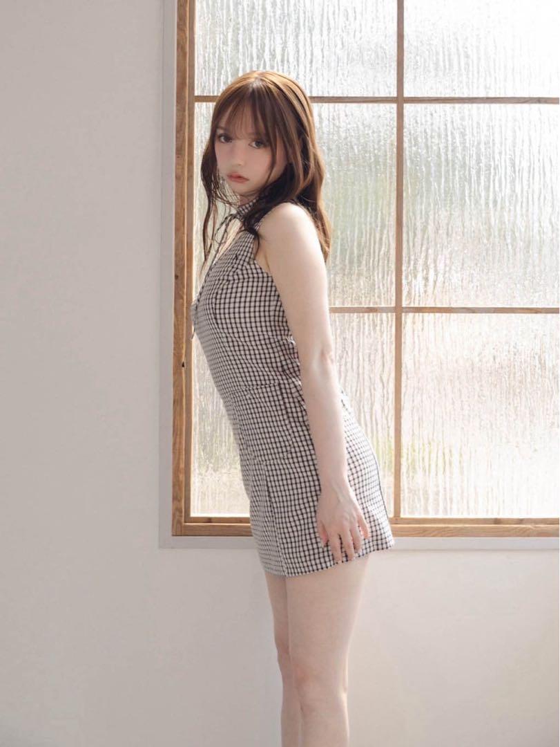 andmary ミニワンピ Natalie check mini dress