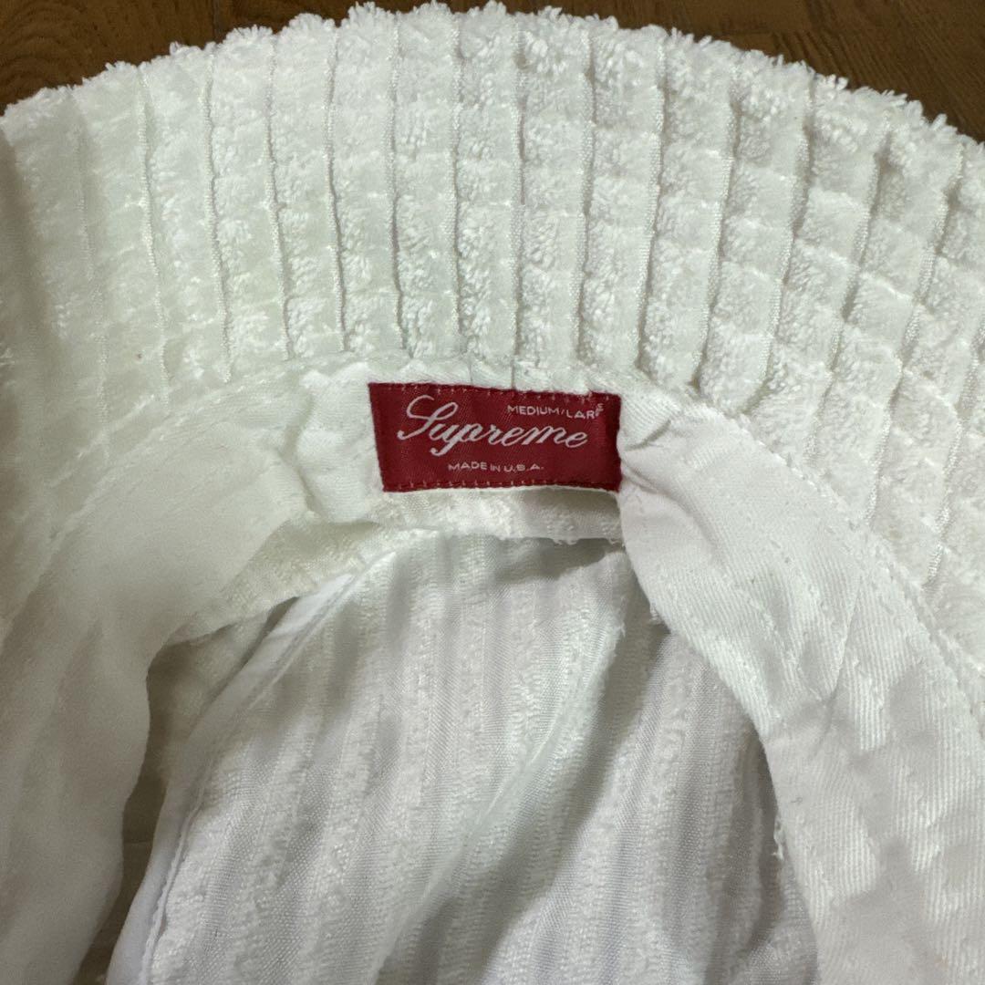 超美品正規品Supreme バケットハット ホワイト タオル生地