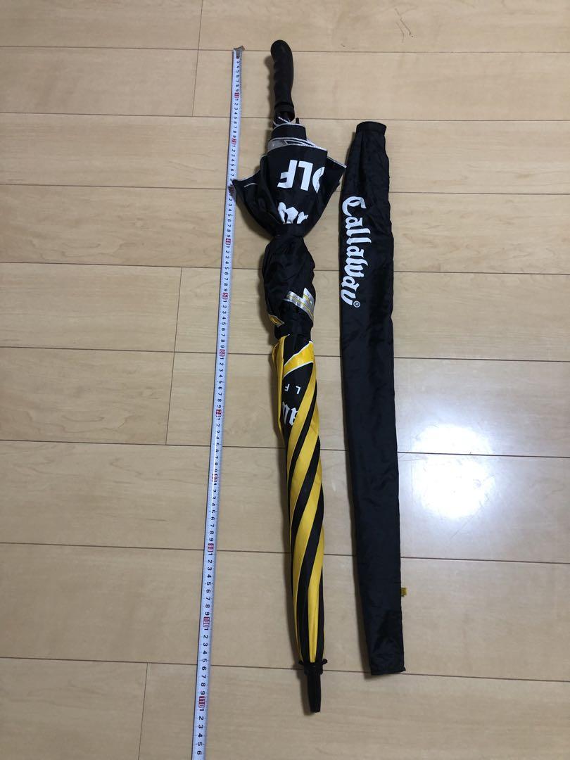 品質のいい Callaway ゴルフ用傘 ラウンド用品・アクセサリー 黒/黄150センチ ラウンド用品・アクセサリー