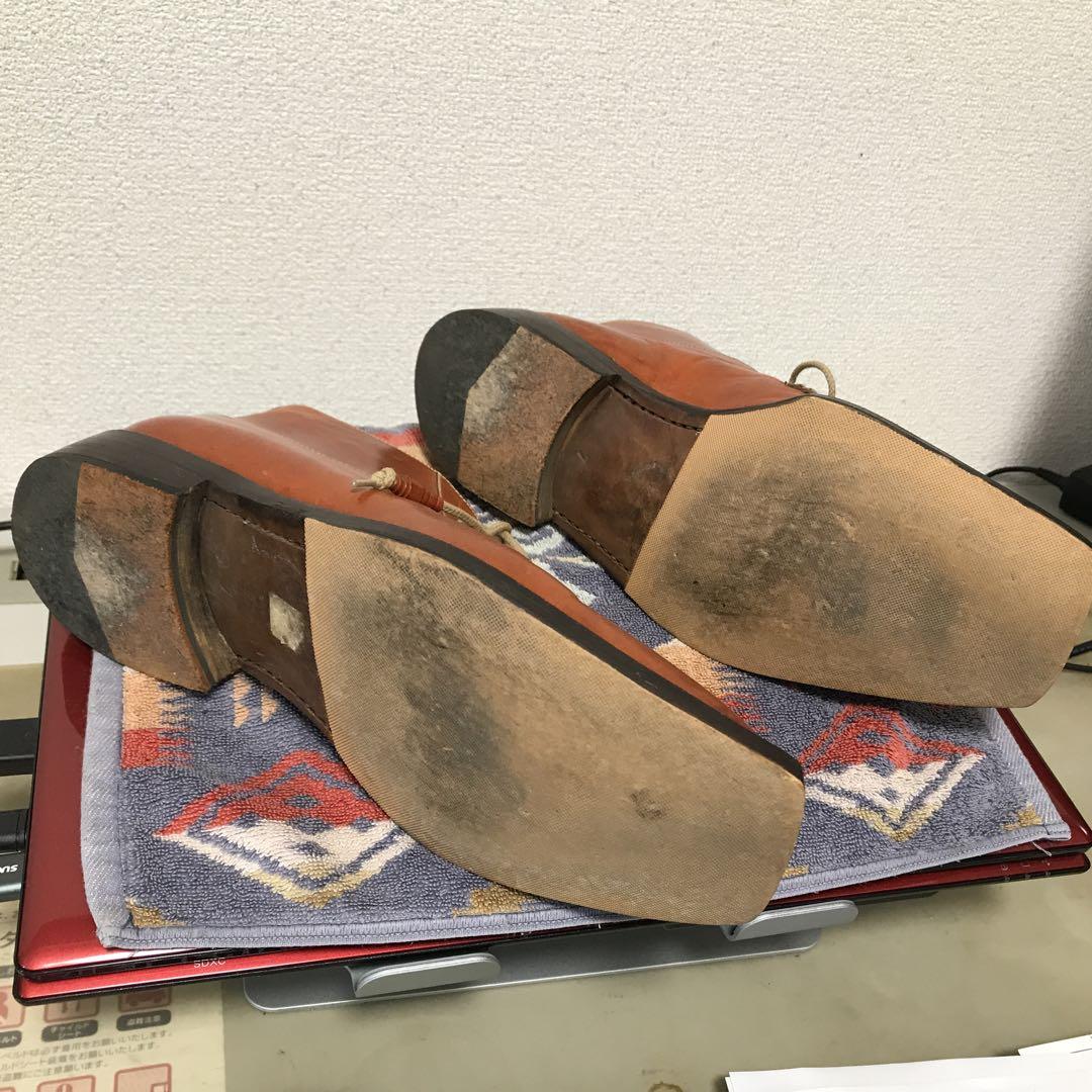 Made in Italy イタリア職人の手縫い本革ショートブーツ サイズ7 靴