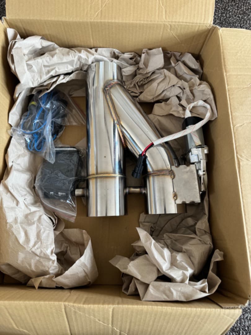 マフラー可変電動バルブバイパス 同時開閉 ダブルバブル式 リモコン付き 76mm