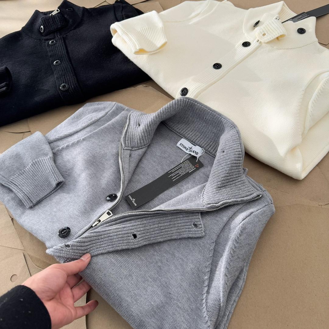 グレーMトレーナー ニットセーター カーディガン stone island