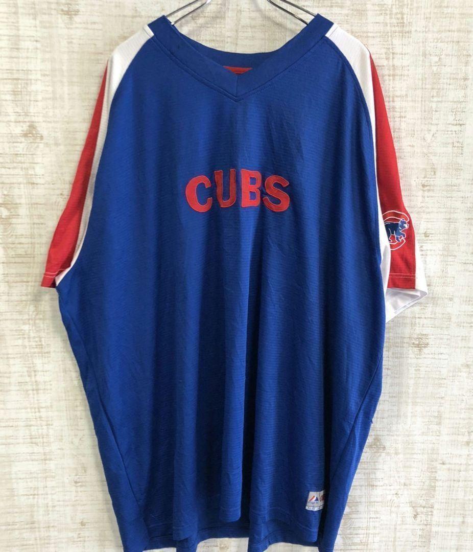 Majestic☆マジェスティック　刺繍ロゴ　カブス　CUBS ユニフォーム