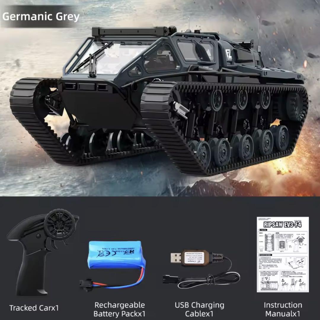 JJRC C8812 LED ライト 追跡タンク模型 RC 2.4G JJRC C8812 Full Scale Tracked RC Tank Remote Control