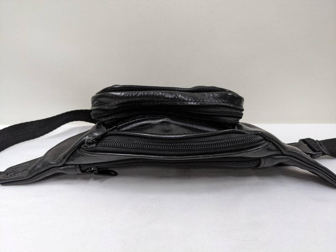 VANSON/バンソン/レザーウエストバッグ/パスホルダー/本革/立体ポケット