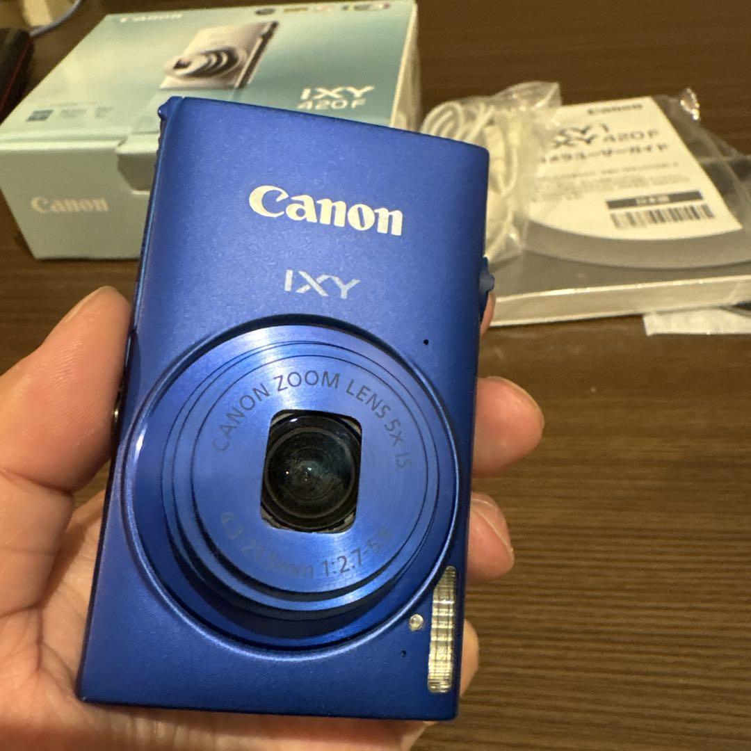 【超美品】Canon IXY 420Ｆ　デジカメ ブルー