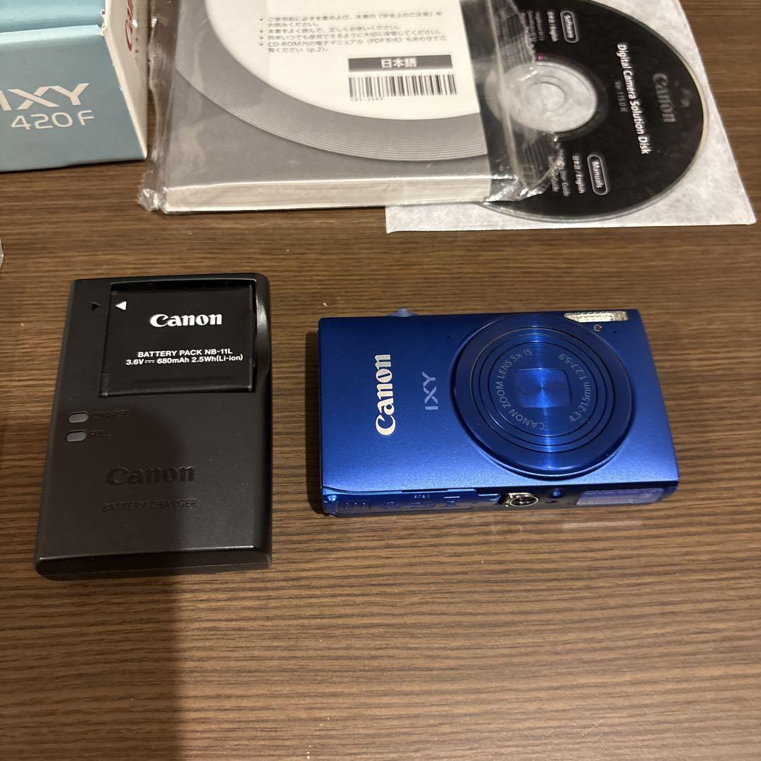 【超美品】Canon IXY 420Ｆ　デジカメ ブルー