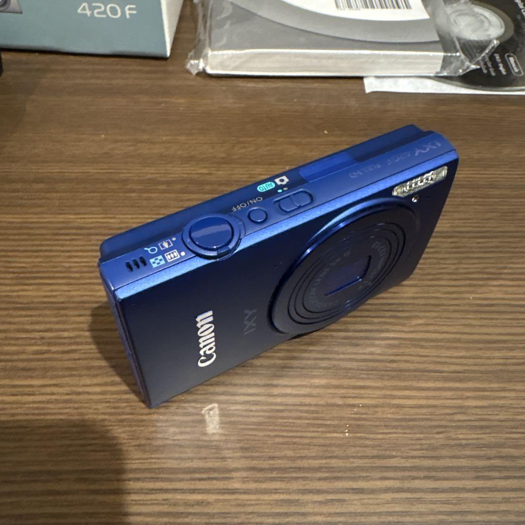 【超美品】Canon IXY 420Ｆ　デジカメ ブルー