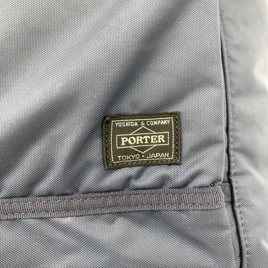 極美品 ポーター PORTER トートバッグ フラッシュ 紺色 A4収納 完売