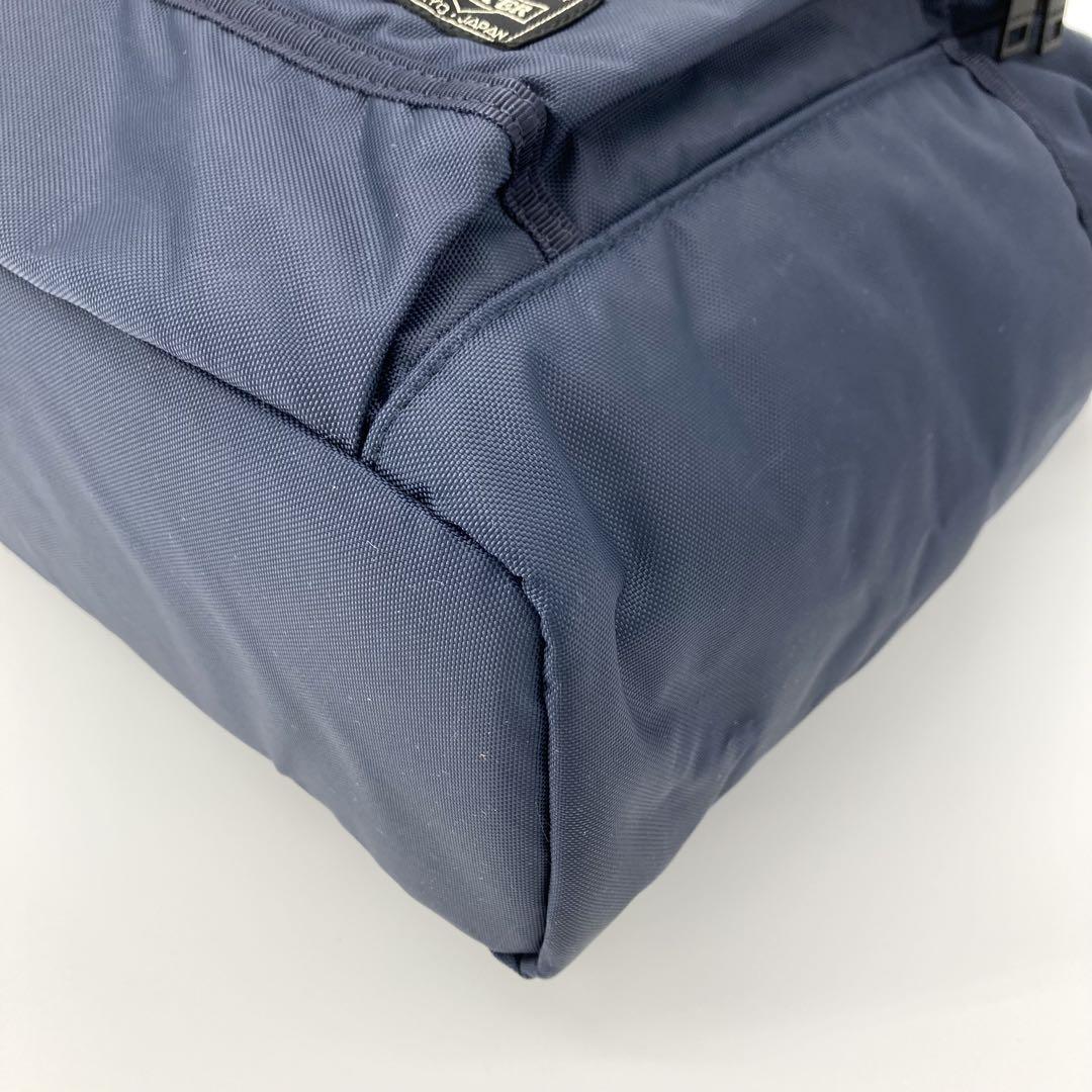 極美品 ポーター PORTER トートバッグ フラッシュ 紺色 A4収納 完売