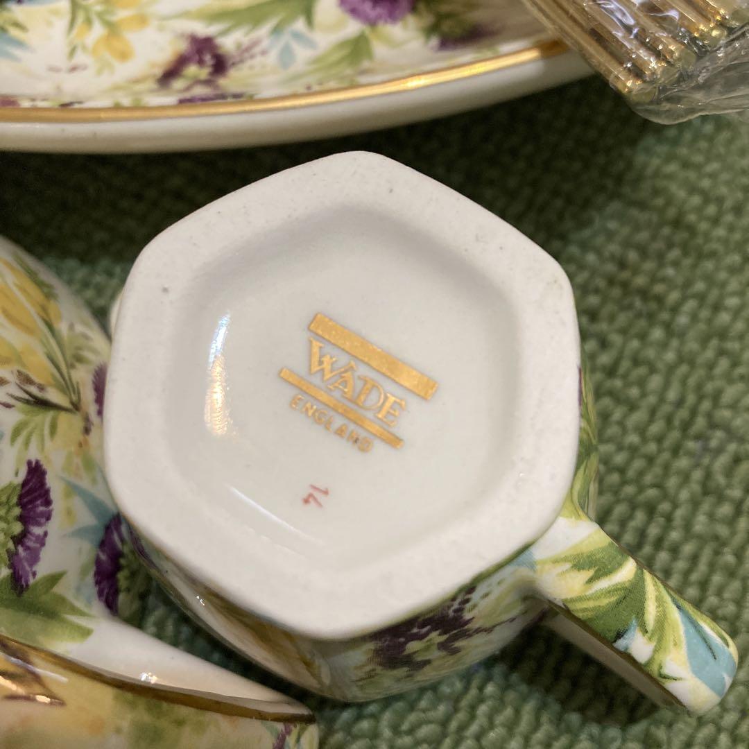 公式ファッションブランド通販サイト 未使用長期保管品 イギリスWADE社 モーニングセット ハンド 食器