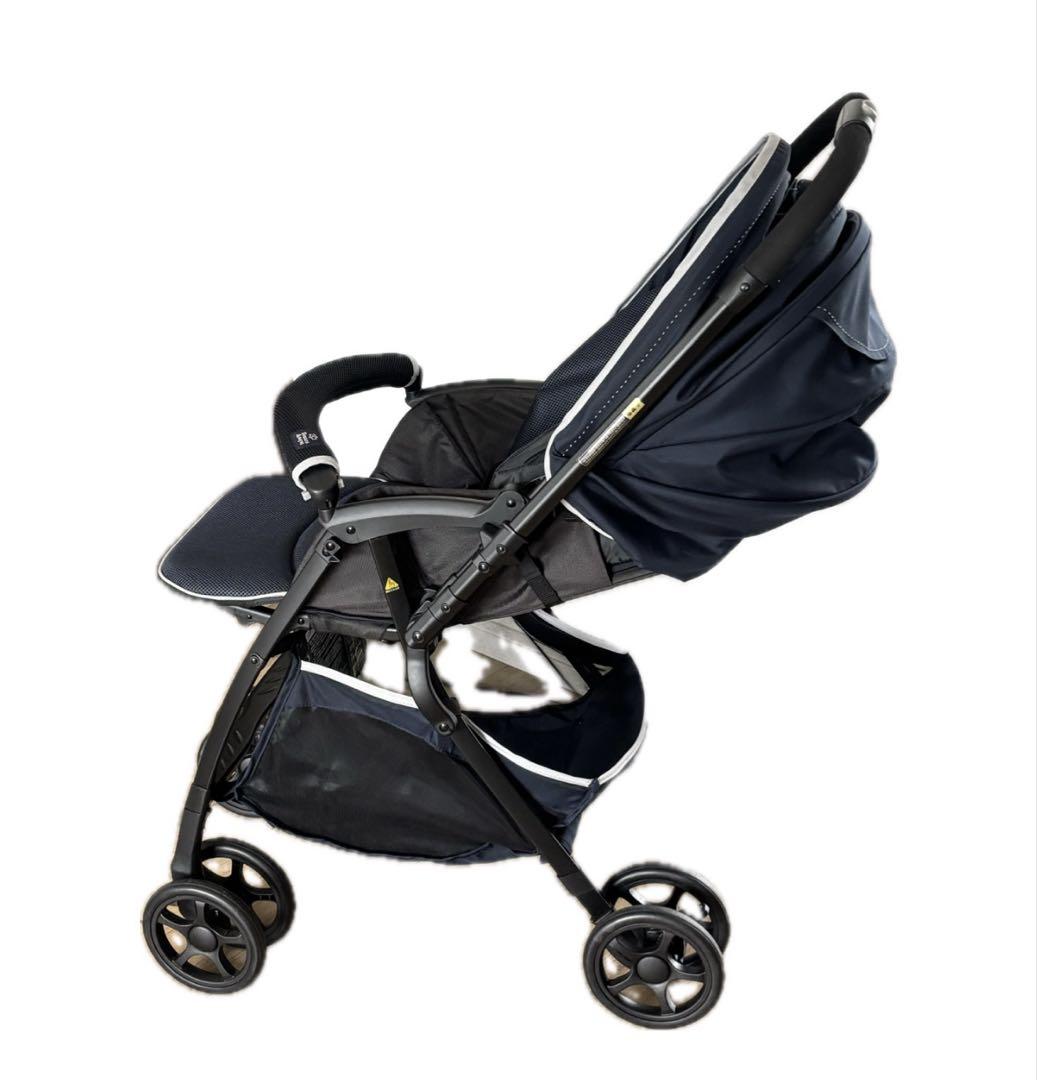 【新品】西松屋SmartAngelベビーカー デ・ヨーネ レジェ e NAVY