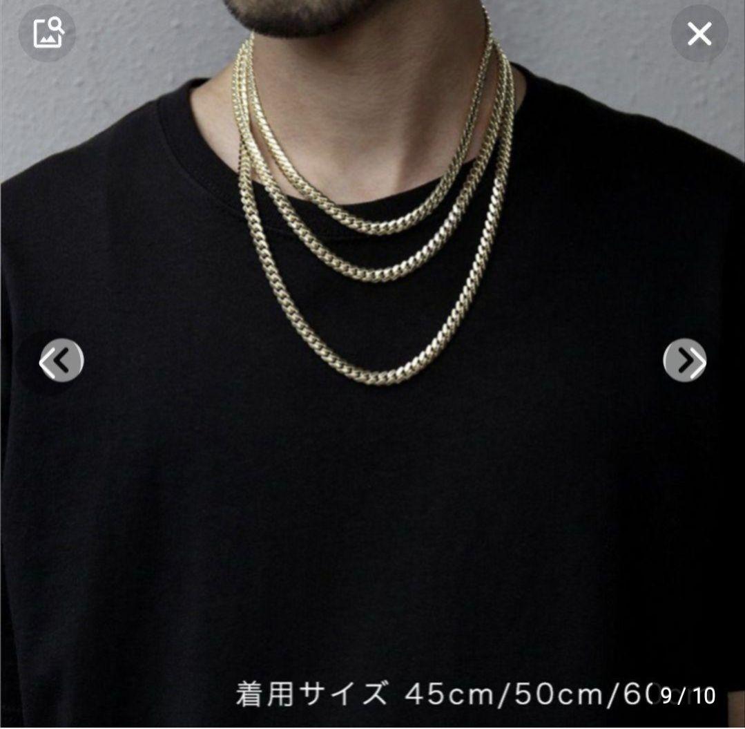 【60cm】【50cm】【10mm】【18K刻印あり】【Miami Cuban】