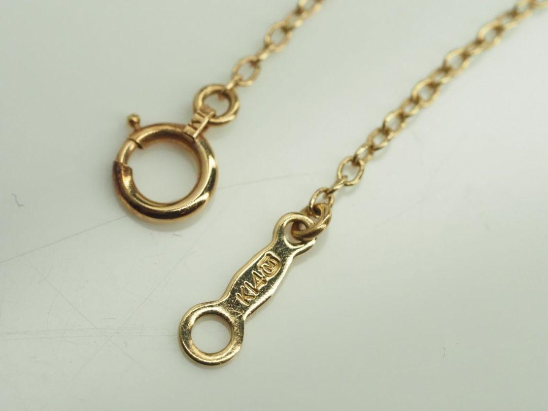 MIKIMOTO ミキモト ベビーパール 素敵なラインネックレス K14YG