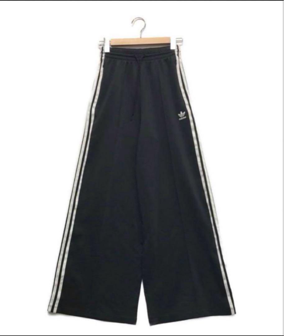 adidas トラックパンツ ワイド フレア