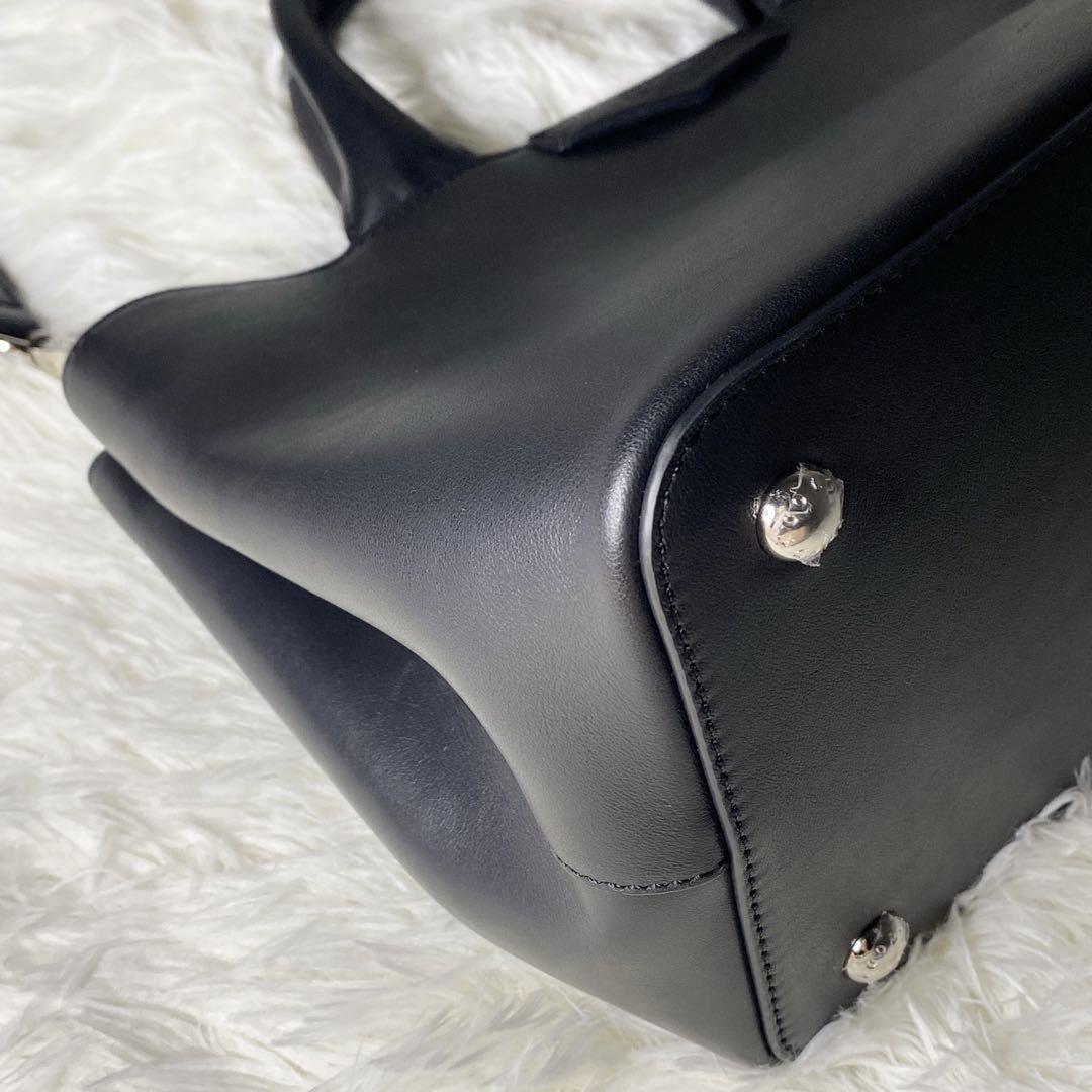 極美品】 ココセリュックスゴールド 2way ロゴ型押し ショルダー