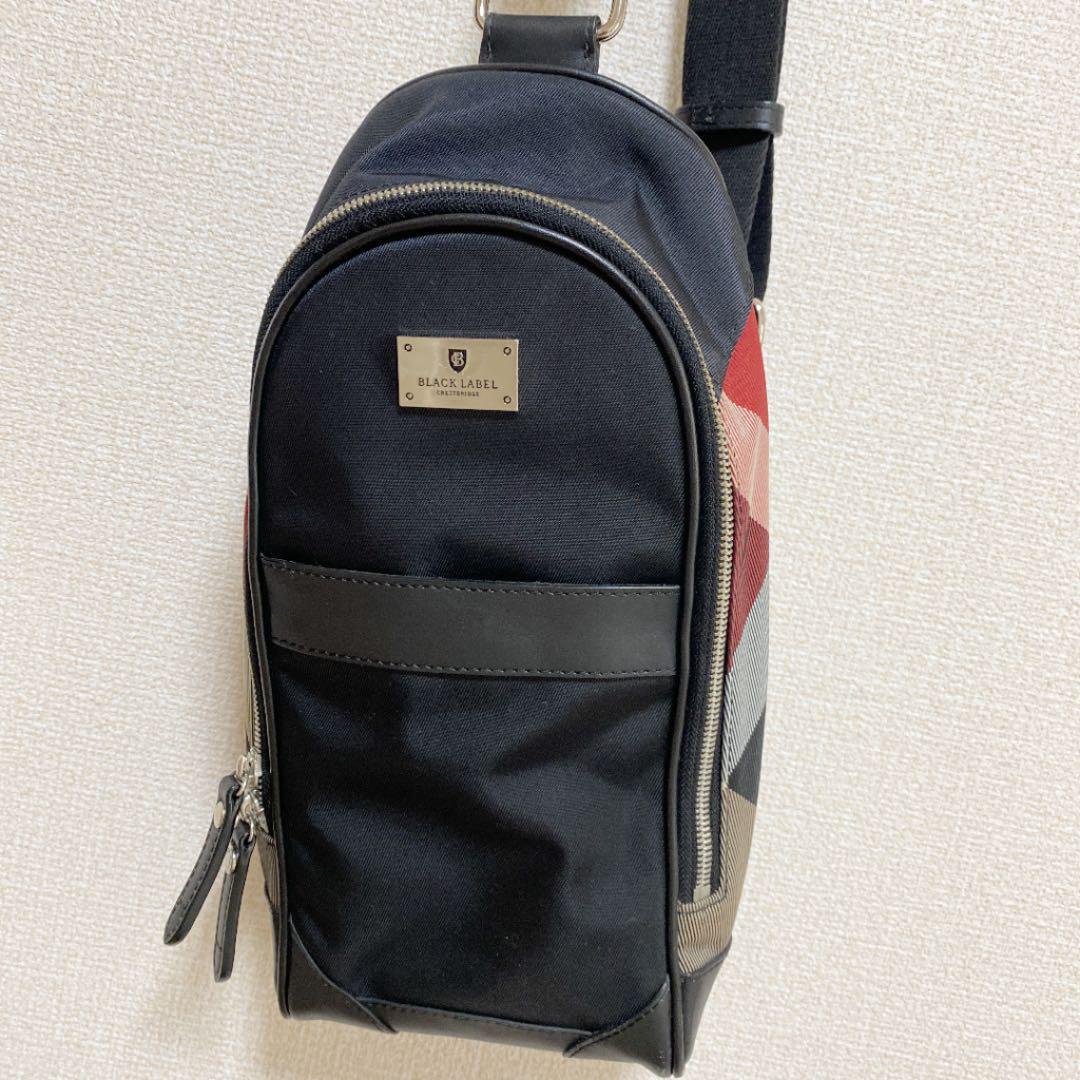 当社の ネイビーブルー ボディバッグ クレストブリッジ 【極美品】ブラックレーベル - ボディーバッグ