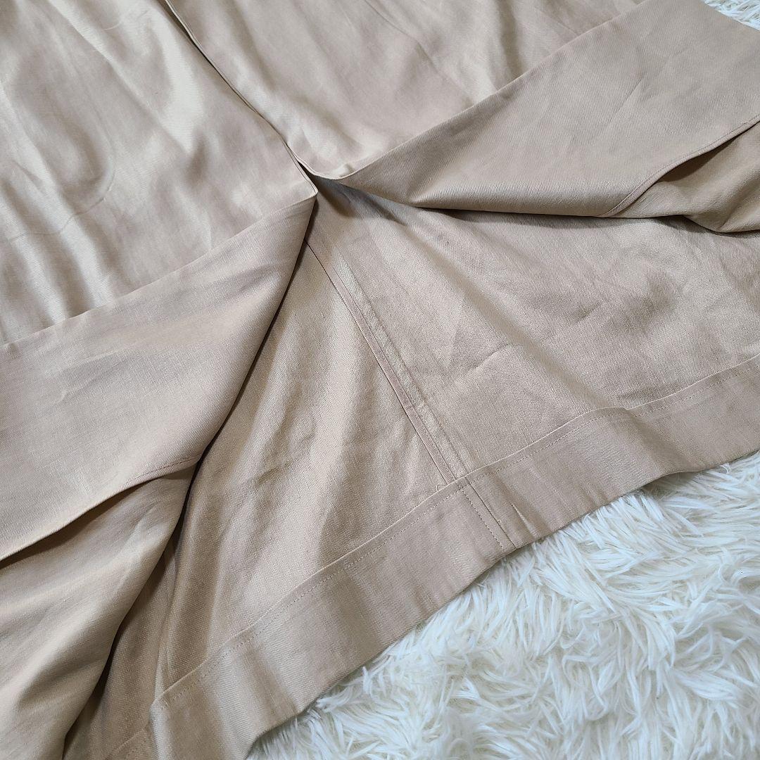 ✨️美品✨️23区 春夏物 リネン ソフトツイルストレッチノーカラーコート M