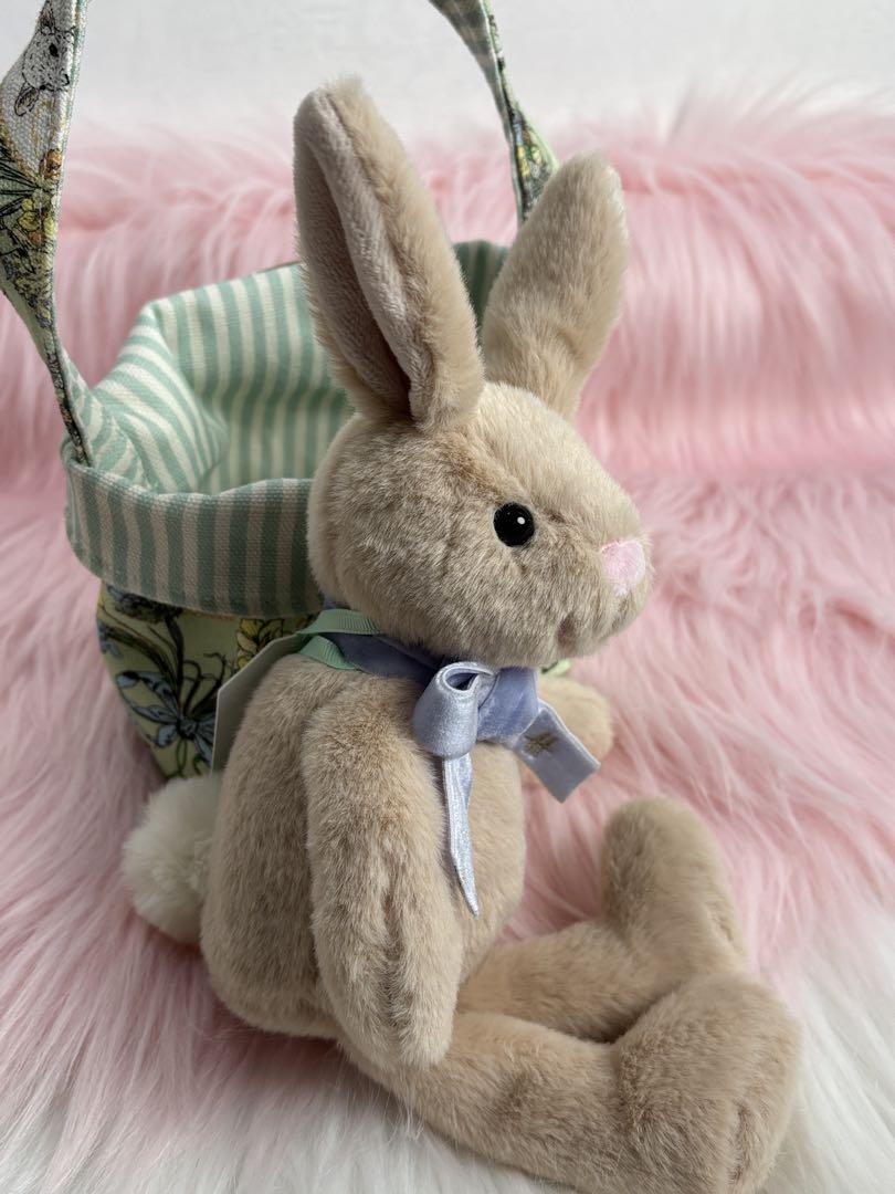 英国 Harrods ハロッズ 　バニー　バッグ入り　うさぎ　ぬいぐるみ