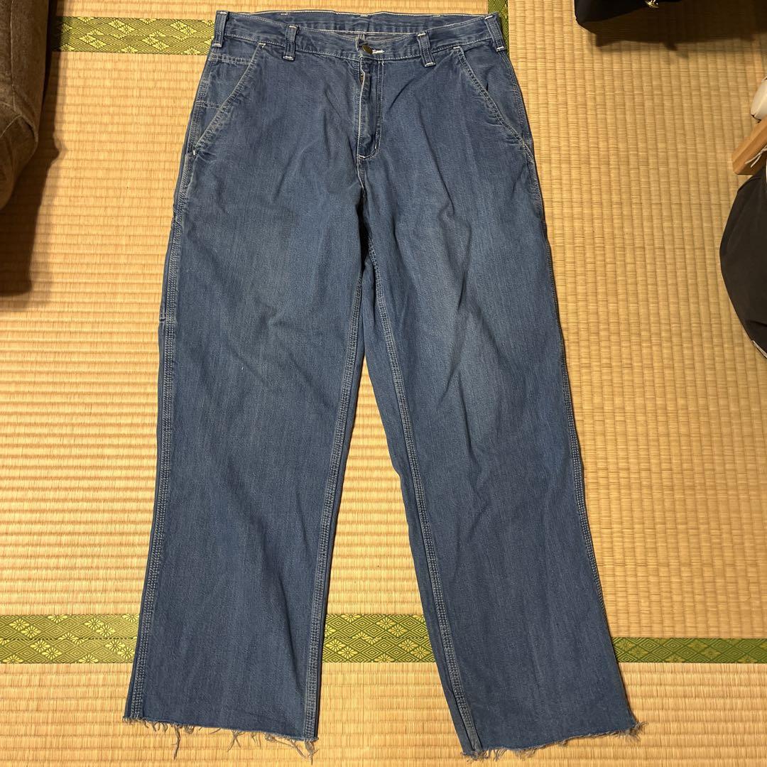 カーハート　ペインターパンツ　80s~90s ステッチ　デニムパンツ
