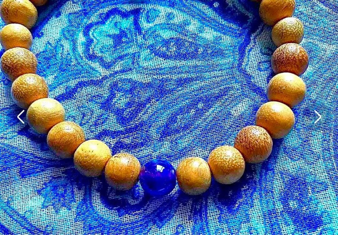 金運爆上げ　手に入らない！特別祈祷済み　京都青連院　青水晶入りお念珠