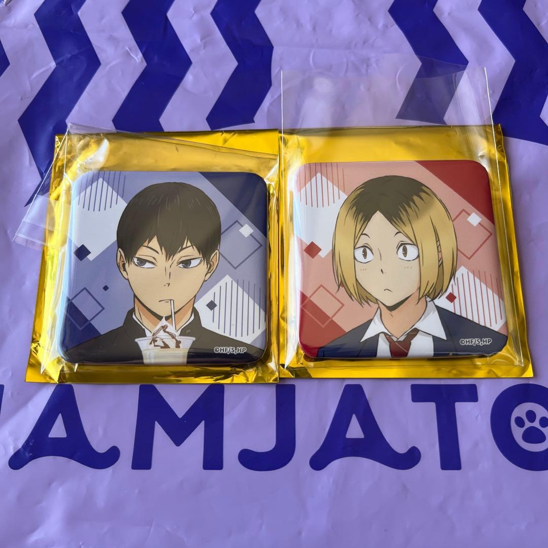 ハイキュー!!ナンジャタウン ましかく缶バッジ 缶バッチ 影山飛雄 孤爪