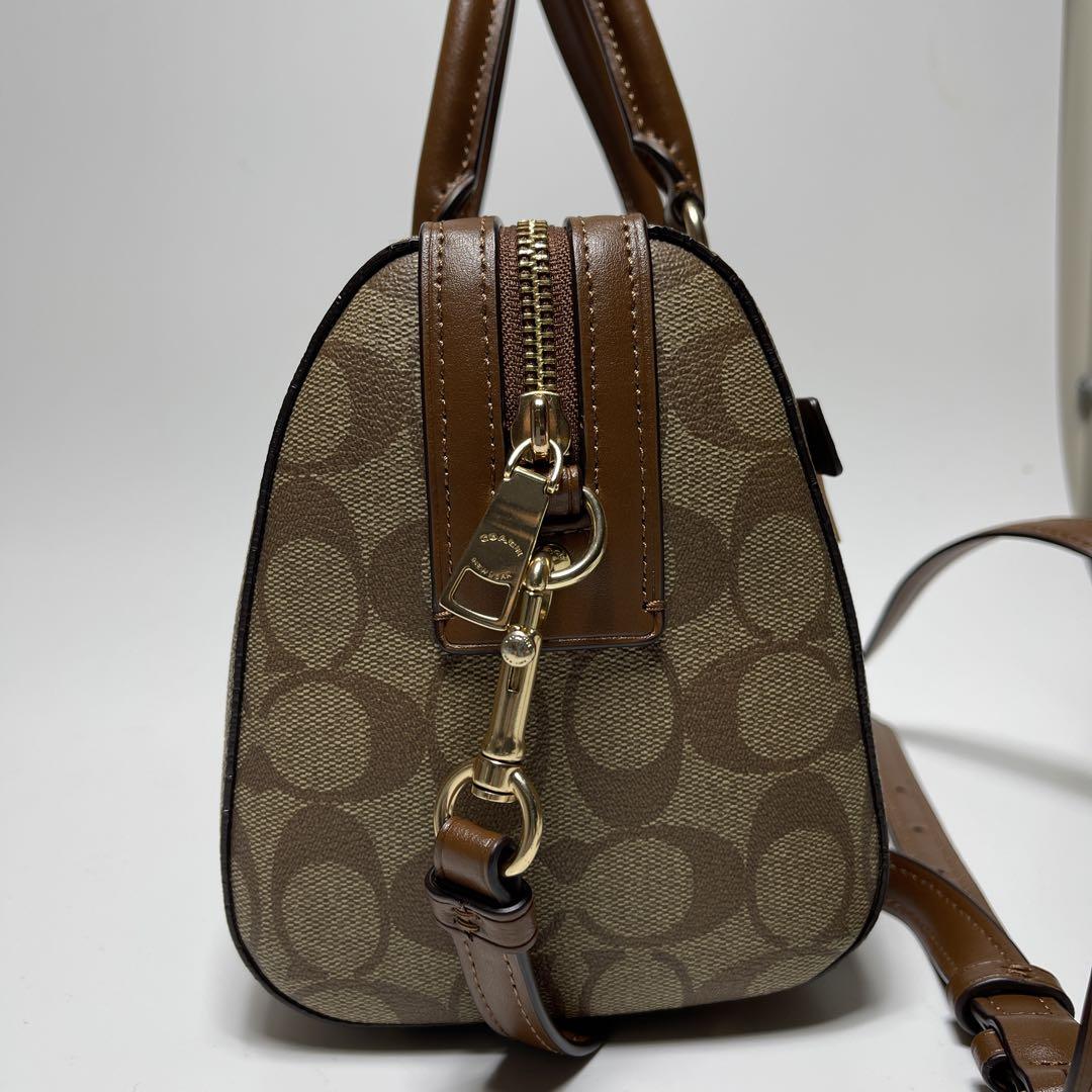 ☆美品 MCM チェーン ショルダーバッグ クラッチ 総柄 レザー 黒