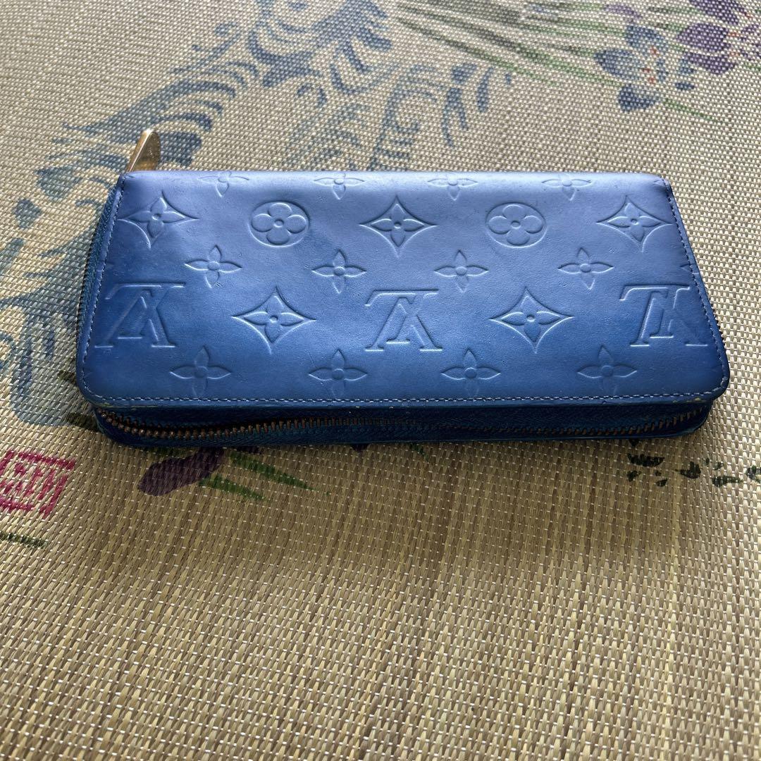 LOUIS VUITTON ネイビー長財布　鑑定済み