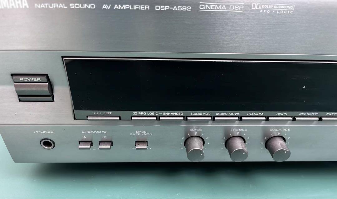 【通電確認のみ】ヤマハ　YAMAHA DSP-A592 アンプ*説明書付き 通電確認のみ】ヤマハ YAMAHA DSP-A592 アンプ*説明書付き