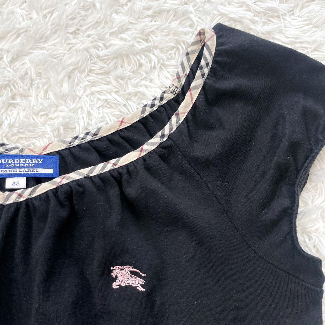 超格安一点 バーバリー ノバチェック カットソー ホースロゴ リボン Tシャツ トップス