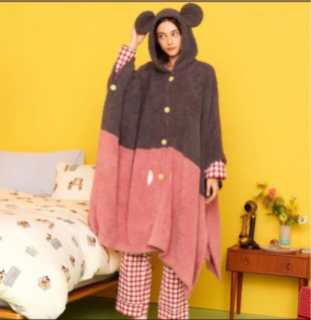 新品＊ジェラートピケ ディズニー ミッキー 耳付き ポンチョ 新しいファッション - 新品 ジェラートピケ ディズニー ミッキー